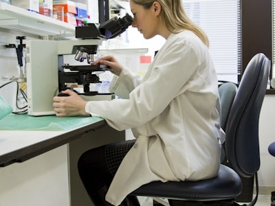 Laboratory equipment with test tubes